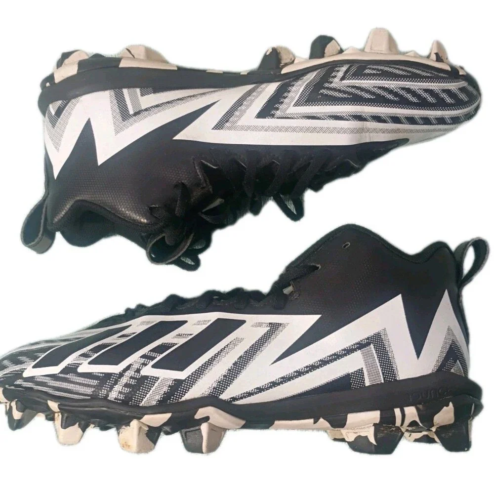 Adidas Freak Spark Black White Athletic Football Soccor Cleats Men's Size 9